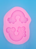 Rainbow Cloud Silicone Mold - Food Safe