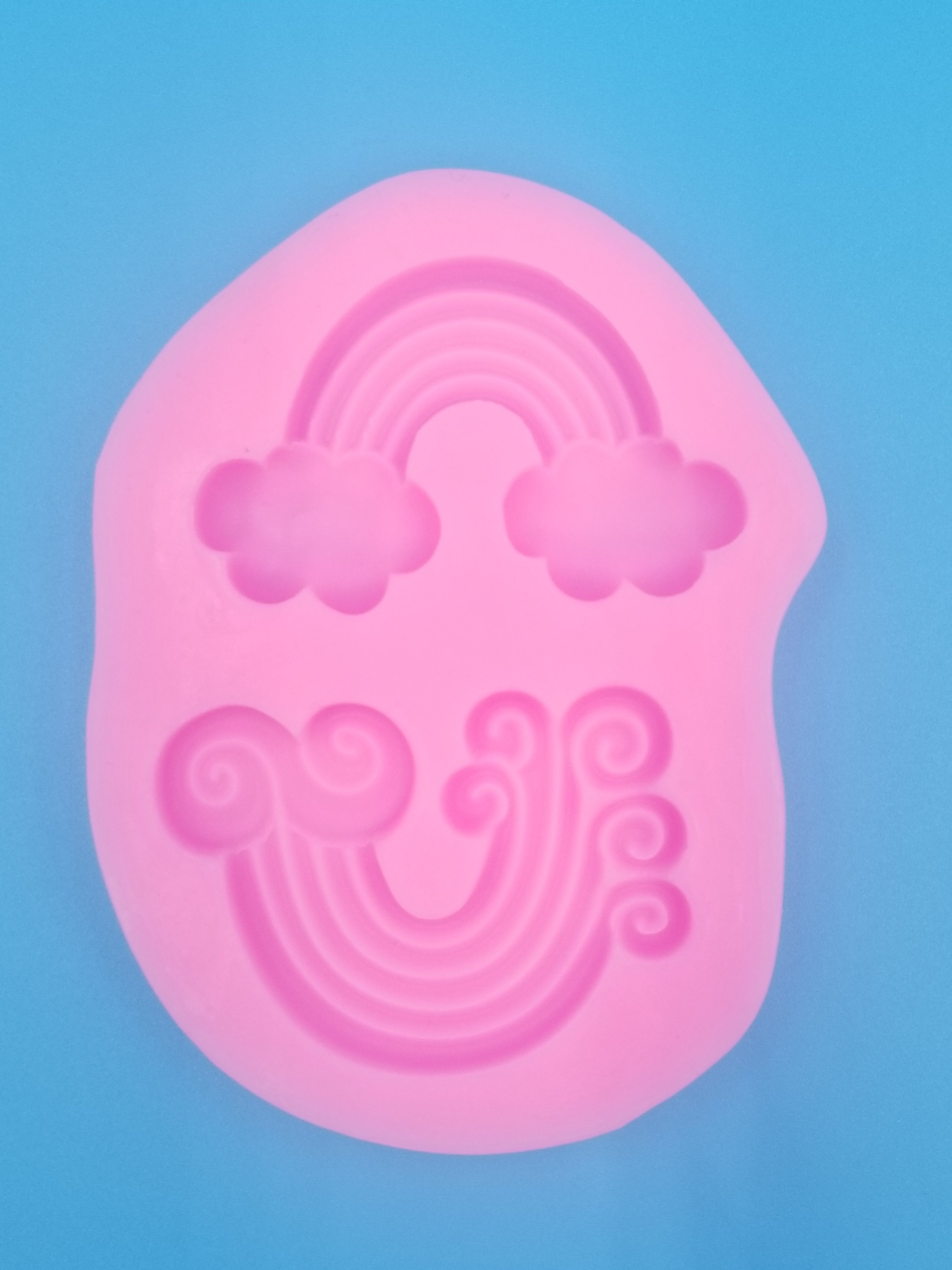 Rainbow Cloud Silicone Mold - Food Safe