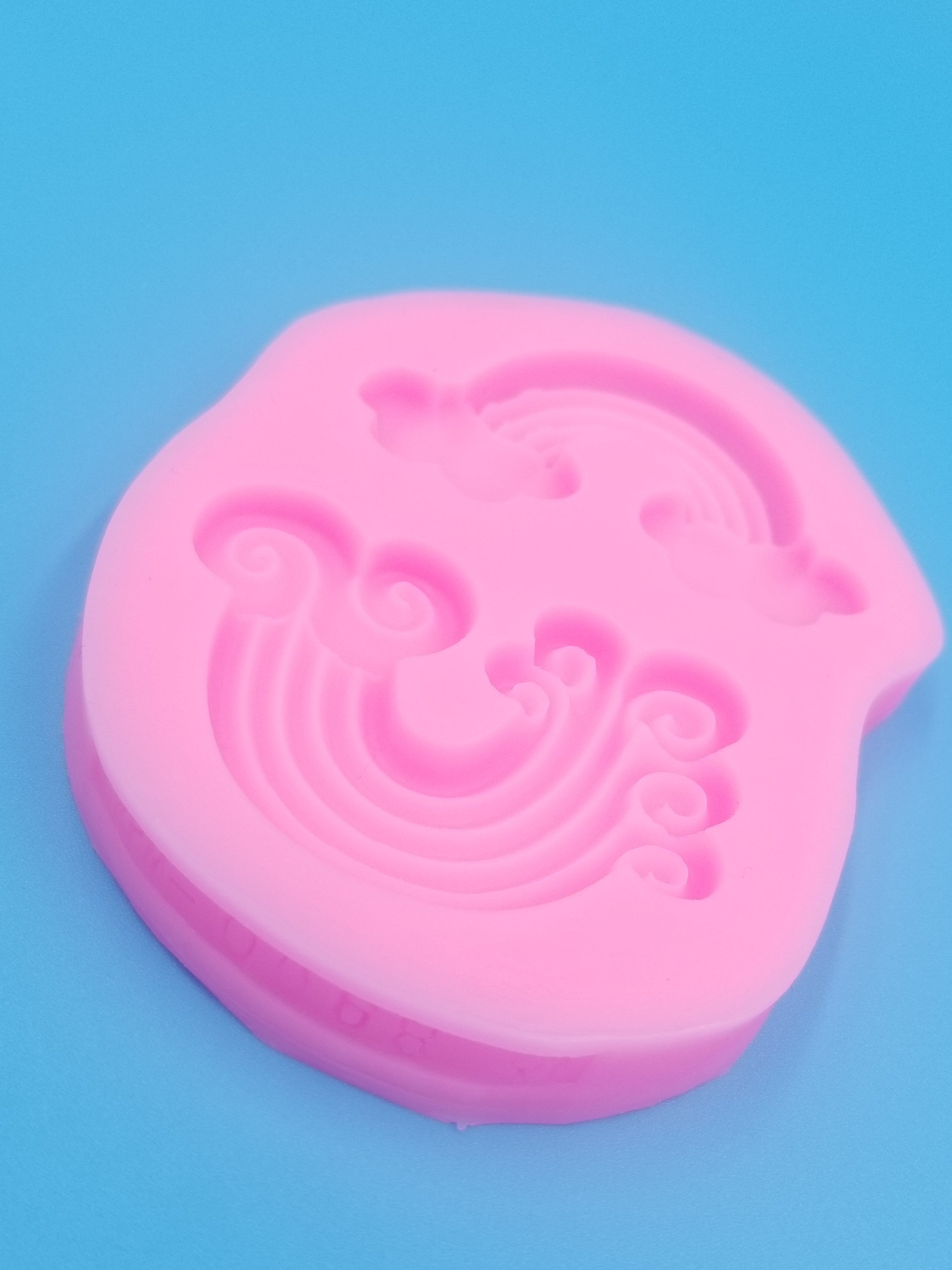 Rainbow Cloud Silicone Mold - Food Safe