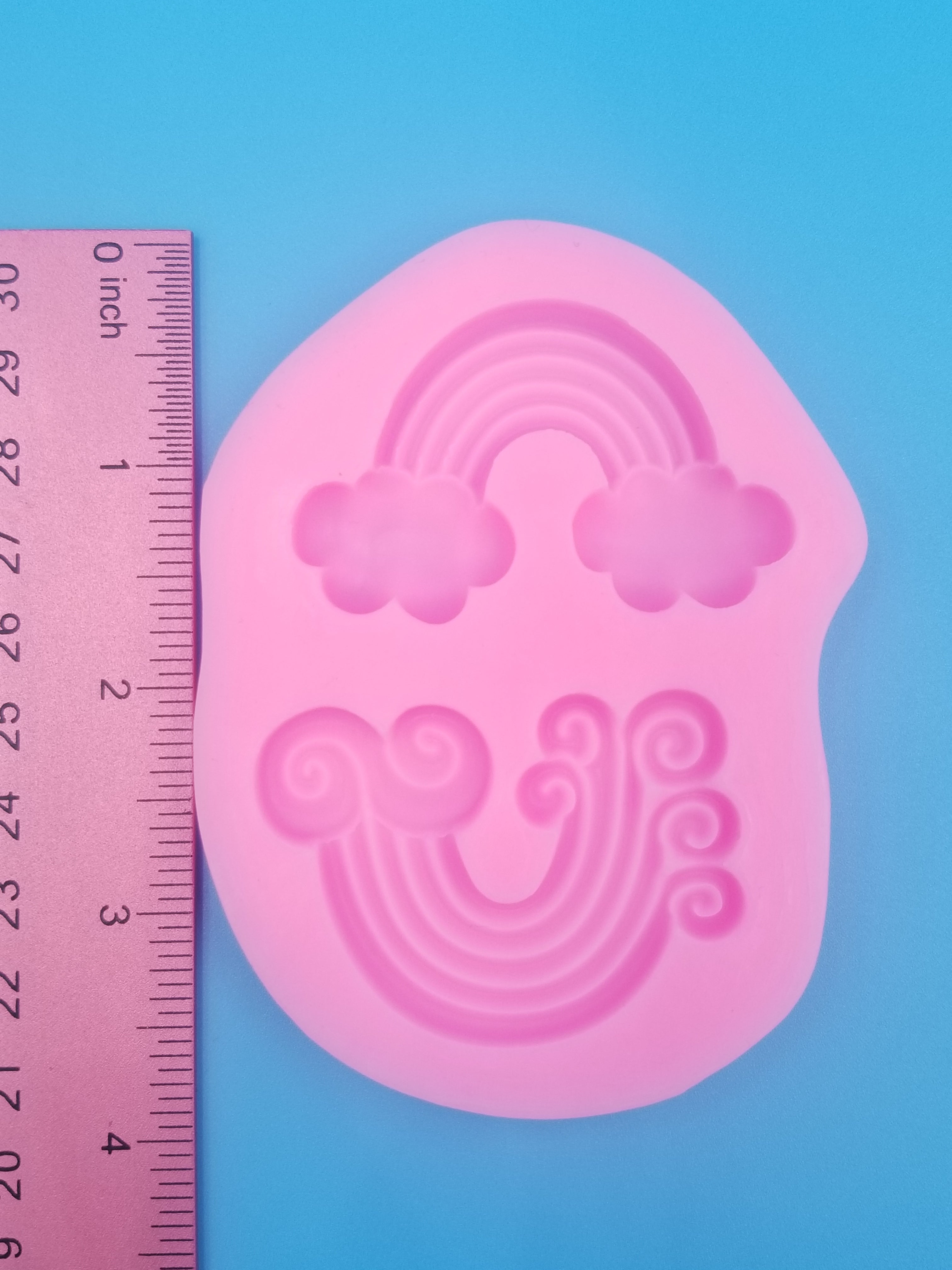 Rainbow Cloud Silicone Mold - Food Safe