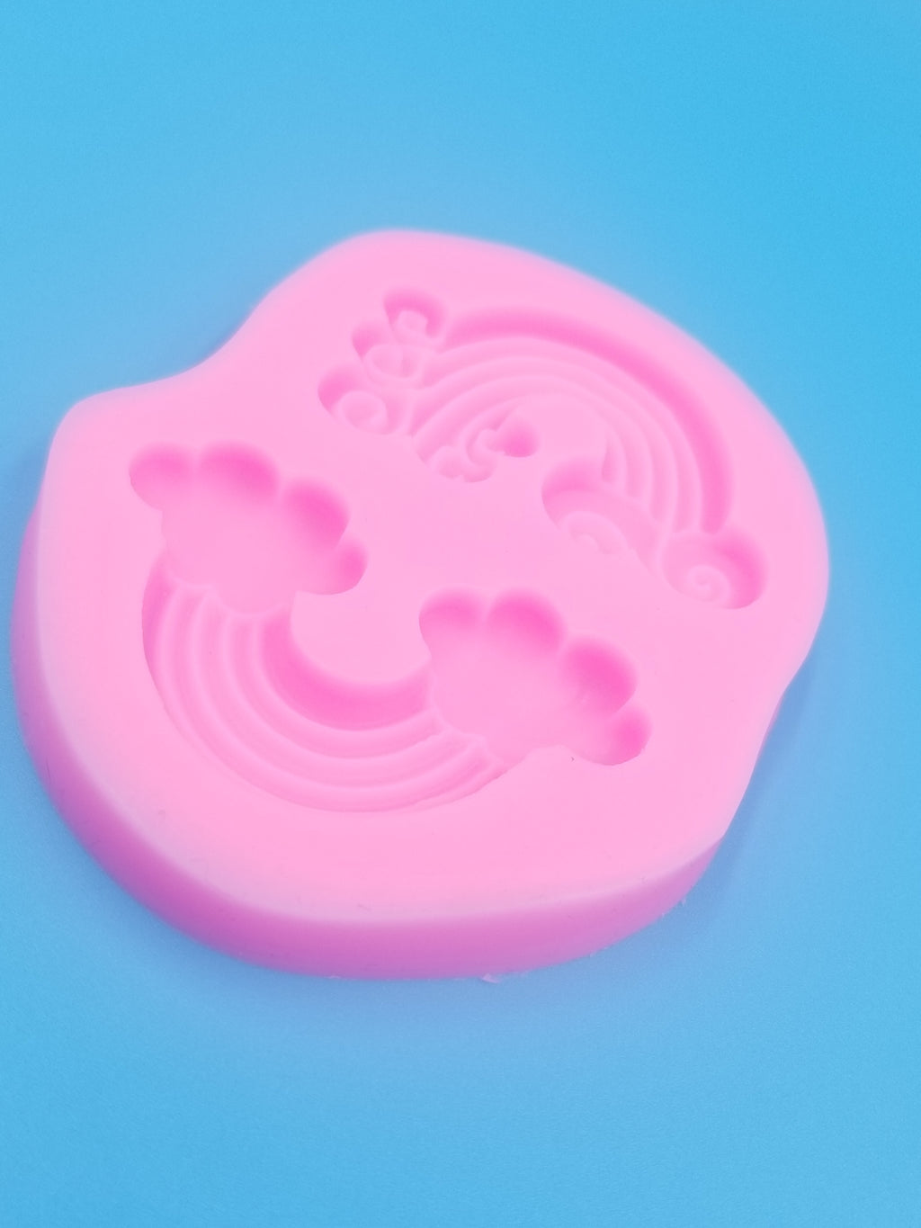Rainbow Cloud Silicone Mold - Food Safe