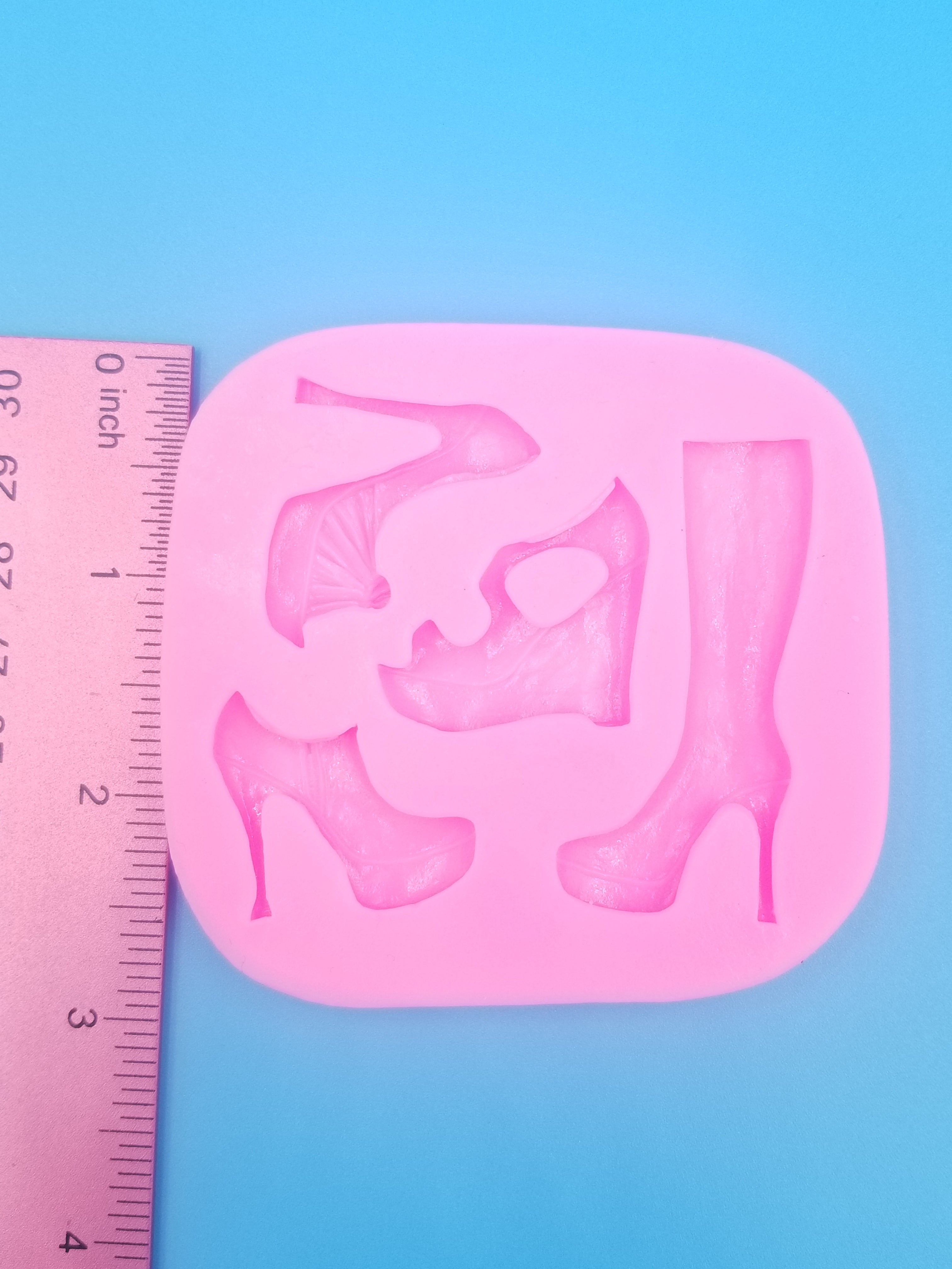 High Heel Shoe and Boot Silicone Mold - Food Safe - Chocolate - Fondant