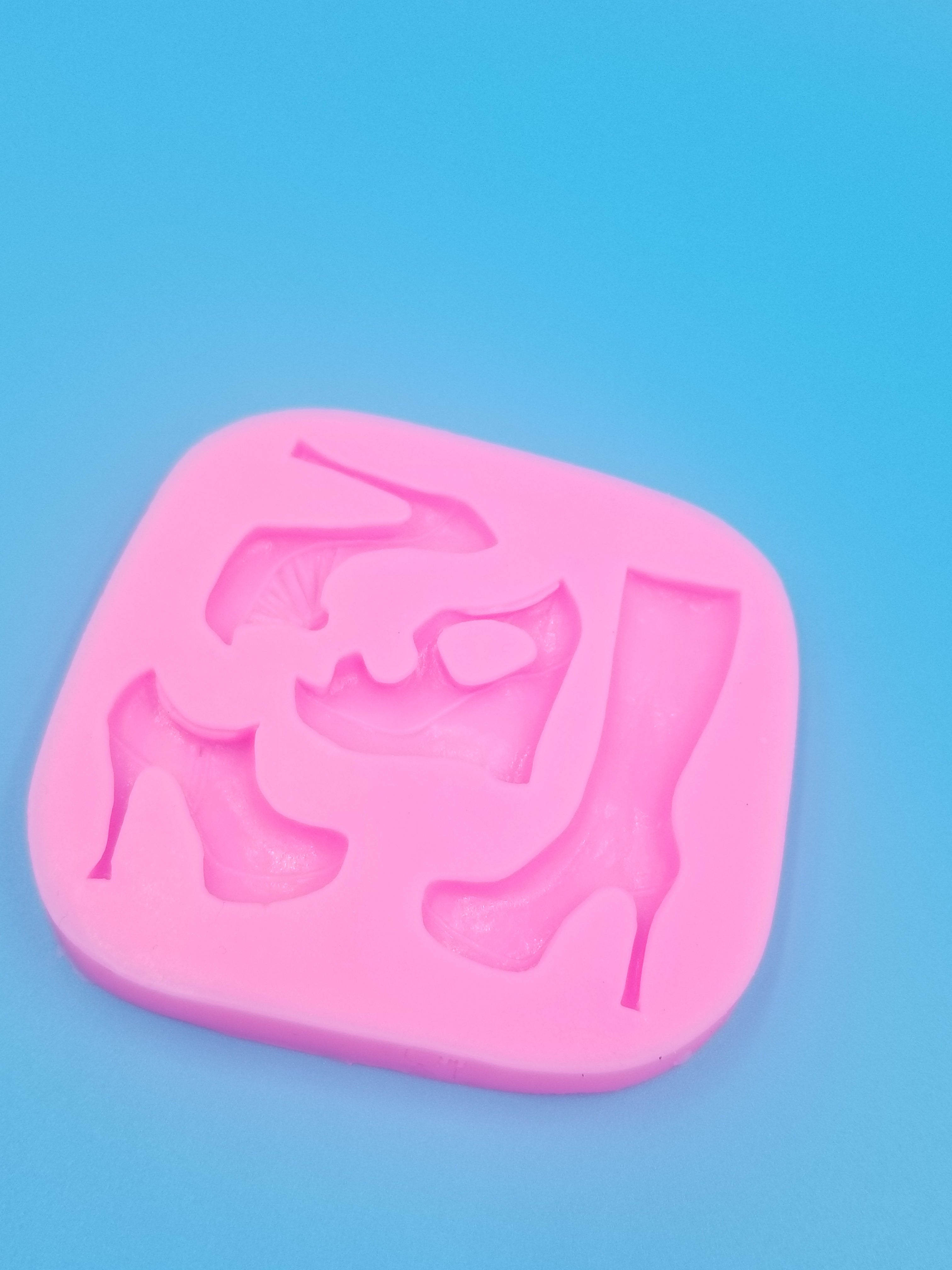 High Heel Shoe and Boot Silicone Mold - Food Safe - Chocolate - Fondant