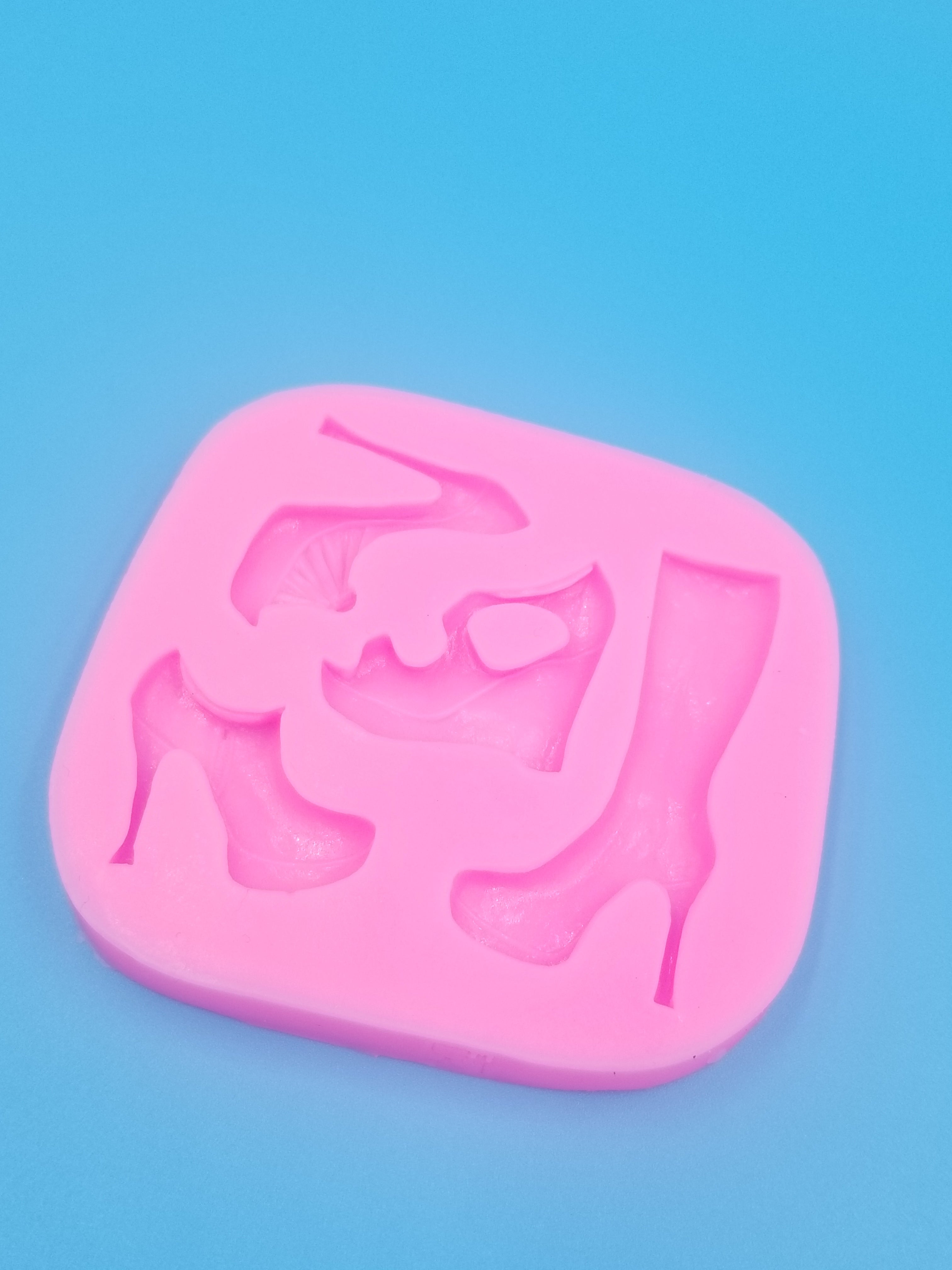 High Heel Shoe and Boot Silicone Mold - Food Safe - Chocolate - Fondant